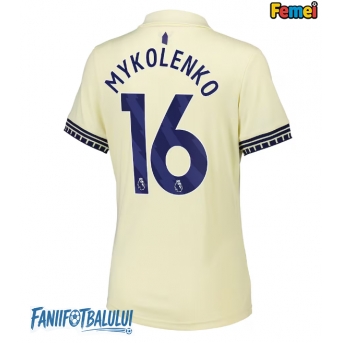 Everton Vitaliy Mykolenko #16 Tricou Fotbal Replică 2025-26 Femei Deplasare
